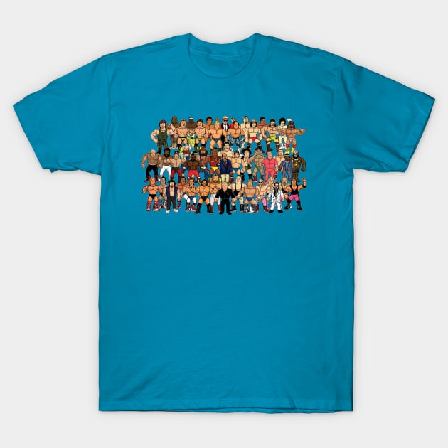 85-86 wrestling roster T-Shirt by jasonwulf